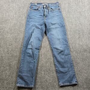 Levi’s Wedgie Straight Jeans Women's 27x28 Blue High Rise